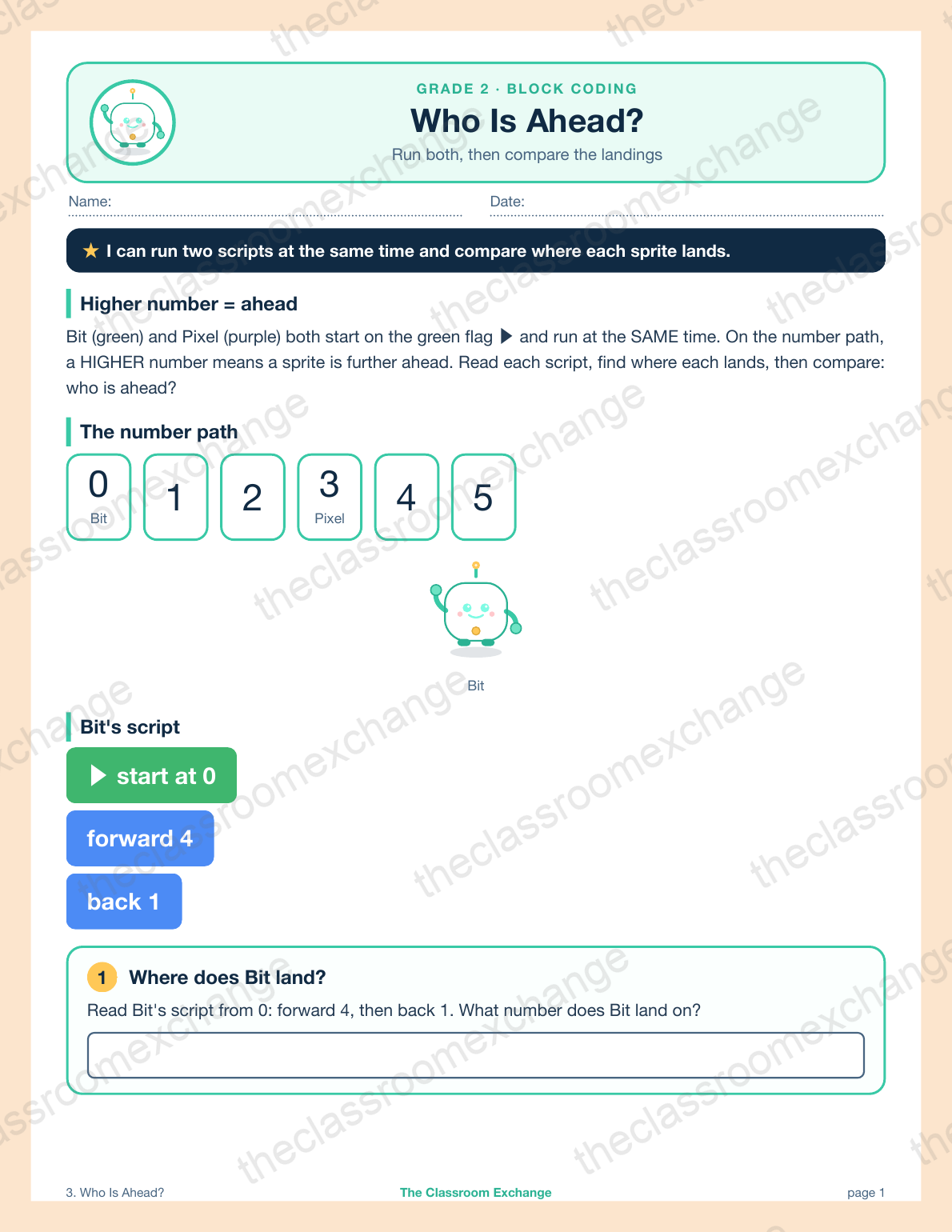 Grade 2 Coding: Who Is Ahead