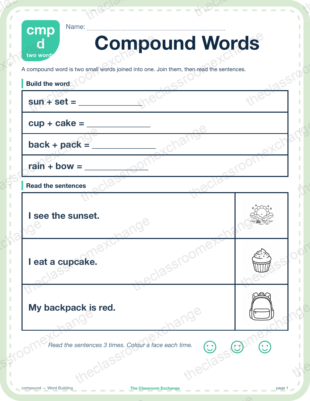 Grade 3 Phonics: Compound Words